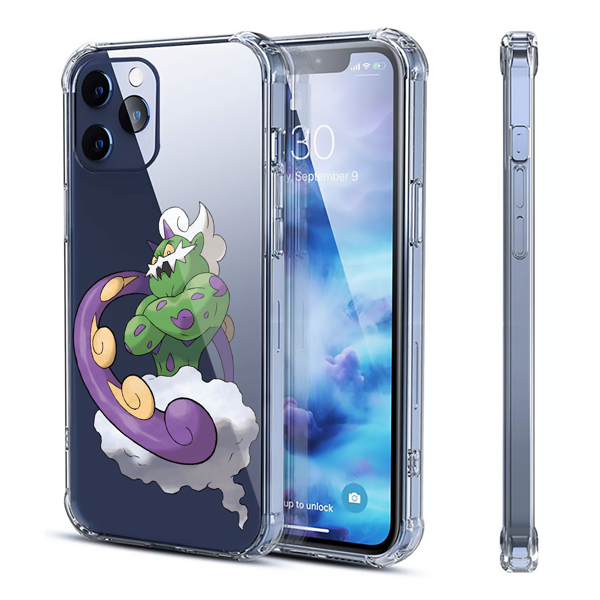 （画像用） ポケットモンスター Pokémon 【iPhone 12シリーズ対応】透明スマホケース（クリアソフトケース）